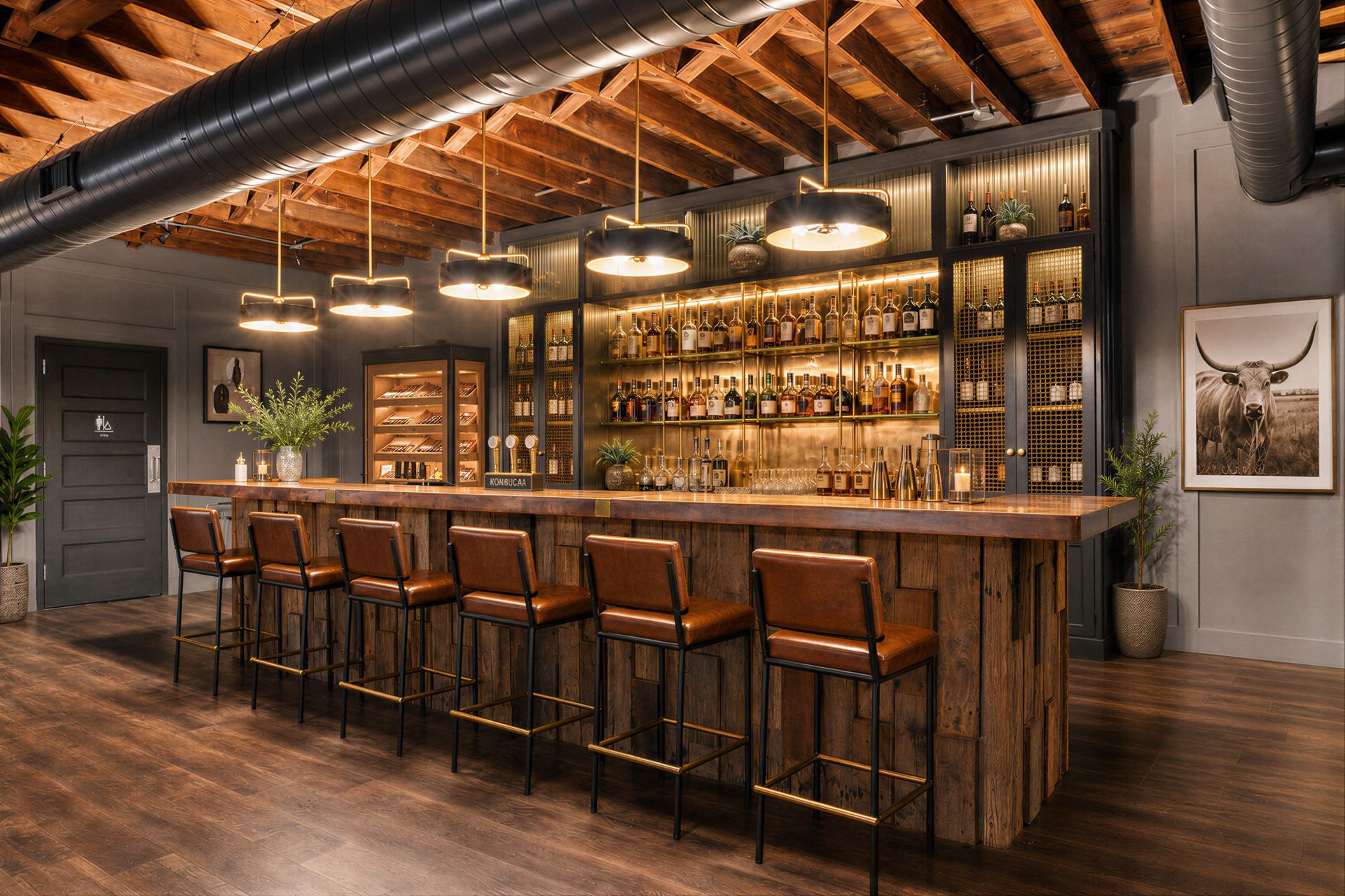 The sober bar at 3 Point, a zero-proof speakeasy bar in Fort Worth
