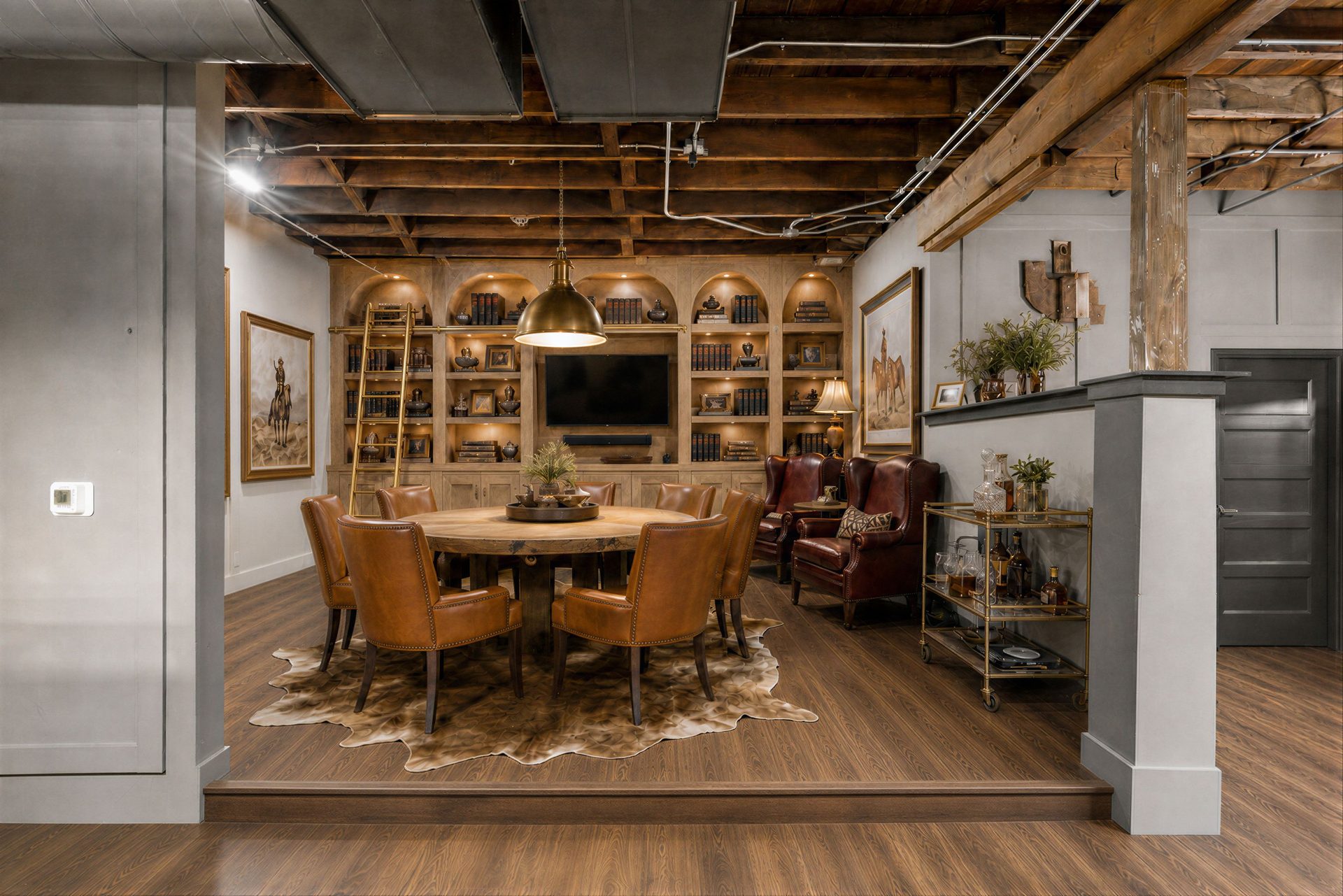 The Library, a private business club deal room at 3 Point Fort Worth